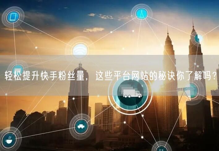 轻松提升快手粉丝量,这些平台网站的秘诀你了解吗?