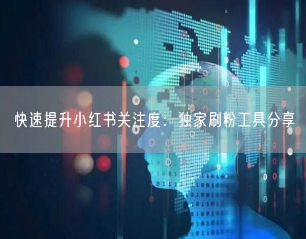 快速提升小红书关注度:独家刷粉工具分享