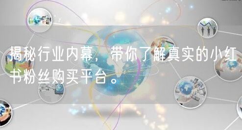 揭秘行业内幕,带你了解真实的小红书粉丝购买平台。
